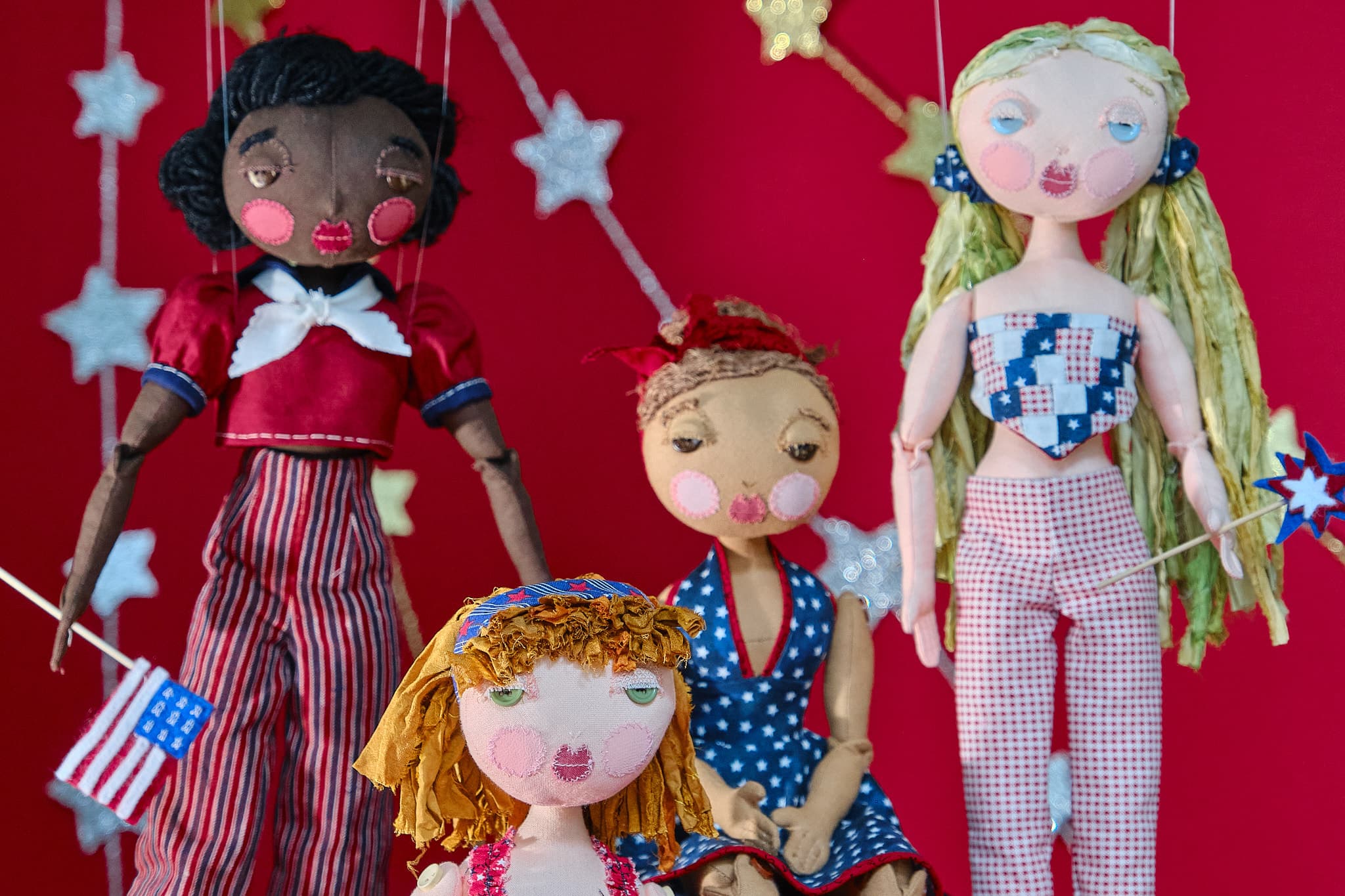 Handcrafted Liberty dolls by Stefan Romero - Limited edition art dolls supporting America's Tapestry